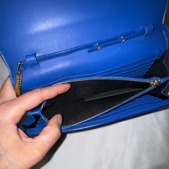 SAINT LAURENT Calfskin Classic Y Ligne Chain Wallet/Clutch - Picture 5 of 7